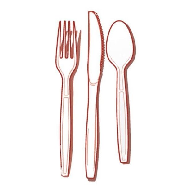 Fineline Settings Fineline Settings 2501-BO Flairware Full Size Extra Heavy Cutlery Combo - Boxed- Bone 2501-BO